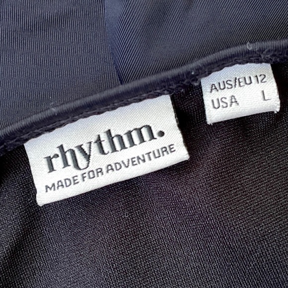 Rhythm. Brand for Free People Cheeky Hi-Cut Bikini Swimsuit Bottoms in Black s L - Picture 5 of 6